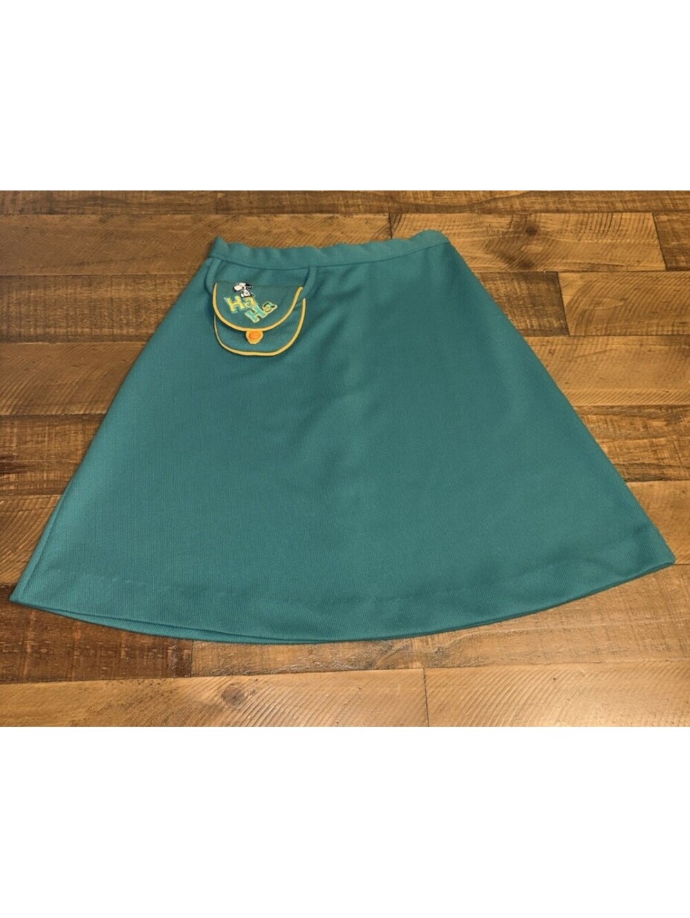RARE 1958 Snoopy United Peanuts Syndicate Poodle Skirt Girls Size 10 Green